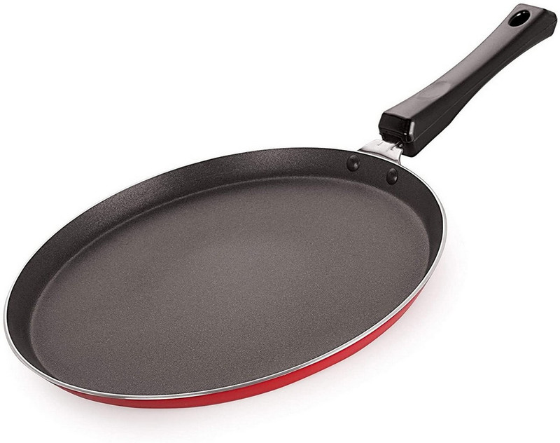 Masox Store Flat Base Non-Stick Aluminium Tawa/Dosa Tawa/Dosa Pan/Roti Tawa/Chapati Tawa Pot 23 cm diameter 0.125 L capacity(Aluminium, Non-stick)
