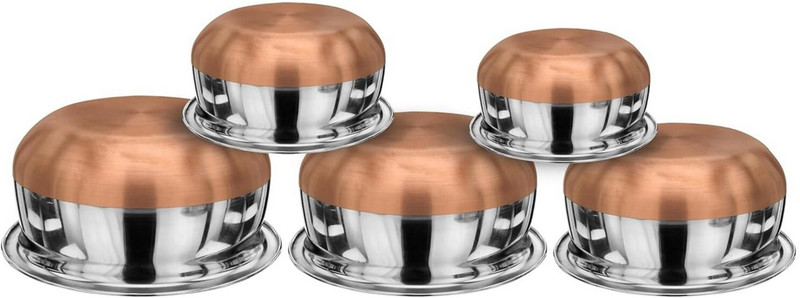 Masox Store 4.33 inch, 4.92 inch, 5.51 inch, 6.1 inch, 6.69 inch Lid, Pack of 10(Stainless Steel)