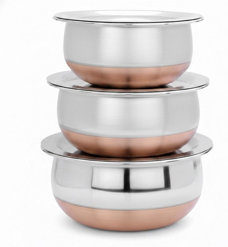 HM EVOTEK 4.33 inch, 4.92 inch, 5.51 inch, 6.1 inch, 6.69 inch Lid, Pack of 10(Stainless Steel)