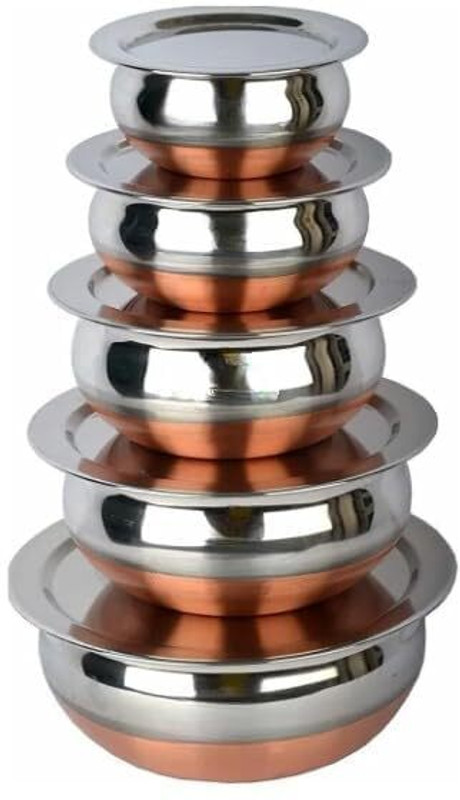 GANESHA Handi 2 L with Lid(Copper, Induction Bottom)