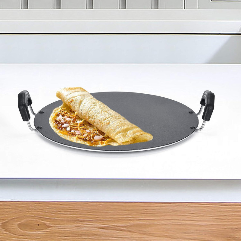 PATALSEVA Tawa Roti and Chapati Tawa Pathri Dosa Tawa Tawa 30 cm Non-Stick Coated Cookware Set(Aluminium, 1 - Piece)
