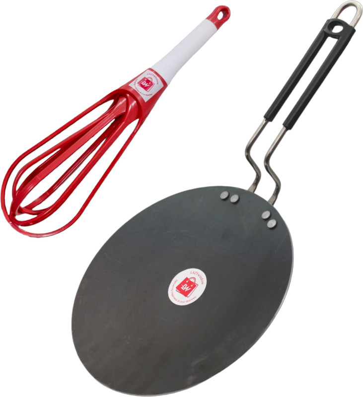 LAZYwindow Superior Quality Pack of 2,Hand blander mixer & Tawa 25 cm diameter(Iron, Induction Bottom)