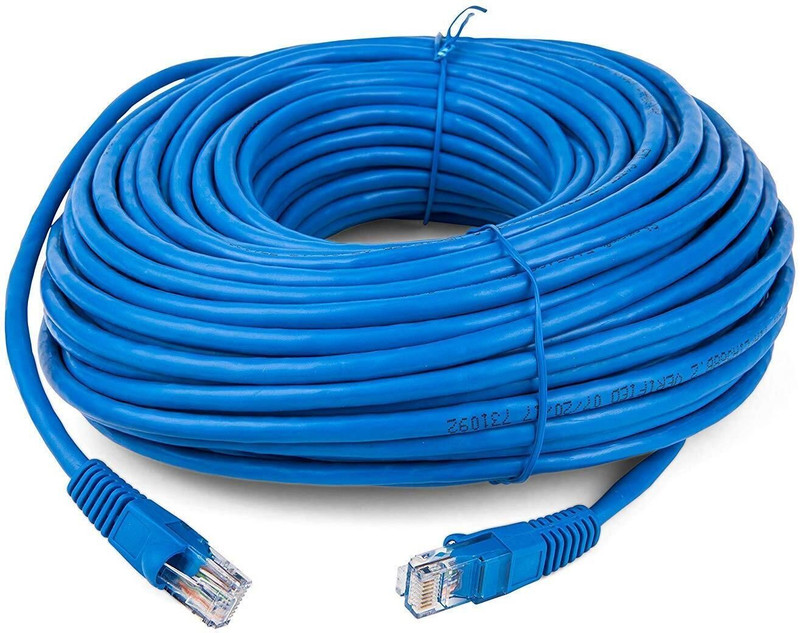 TERABYTE Patch Cable 23 m (Made in India) High Speed CAT-6 RJ45 Network Ethernet Patch Internet LAN Cable(Compatible with Laptop, PC, Router, Modem, Grey, One Cable)