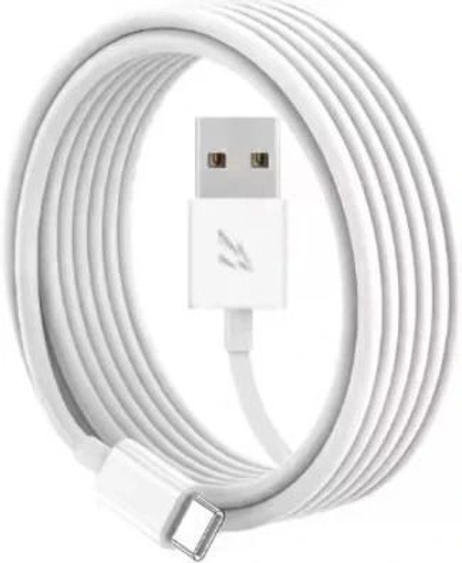 vivo USB Type C Cable 4 A 1 m Copper Flash Charger 2.0 Type C Fast Data Cable(Compatible with Flash Charge USB Cable for Vivo V20/V21/V23 5G, T1 5G, T4X, Y31/Y35/Y75, iQOO Z7, White, One Cable)