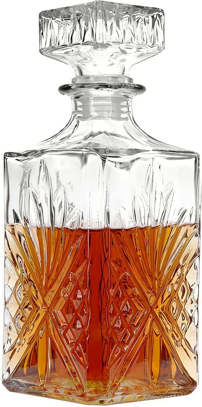 Zennity 1L Liquor Decanter Glass Bottle Airtight Stopper for Bar Home Wine Decanter(Glass, 33 oz)