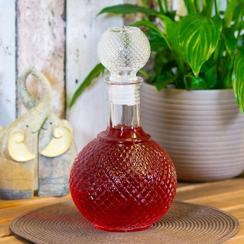 Zennity Crystal Clear 1000ml Glass Decanter for Whisky, Wine, Vodka & Spirits beer Decanter(Glass, 1000 oz)