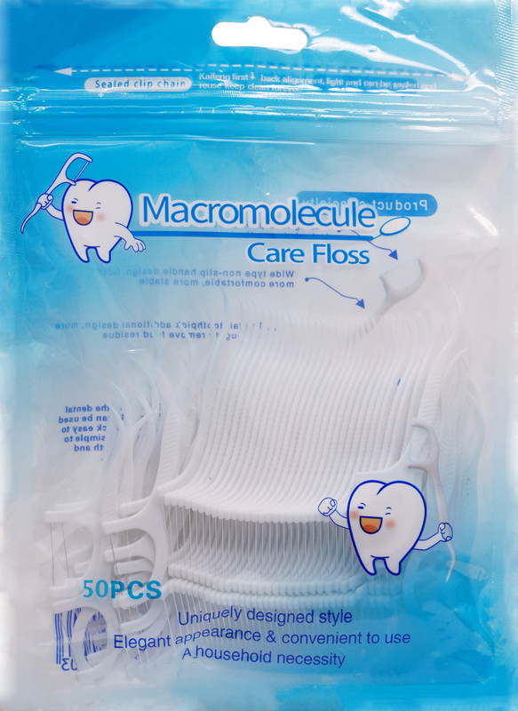 AK HUB Dental Floss Picks [50 Pcs] | Premium Toothpicks for Fresh Breath(7.6 cm, Pack of 50)