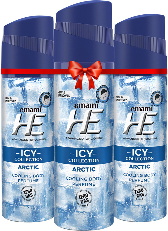 HE Arctic | 120 ML Each Deodorant Spray  -  For Men(360 ml, Pack of 3)