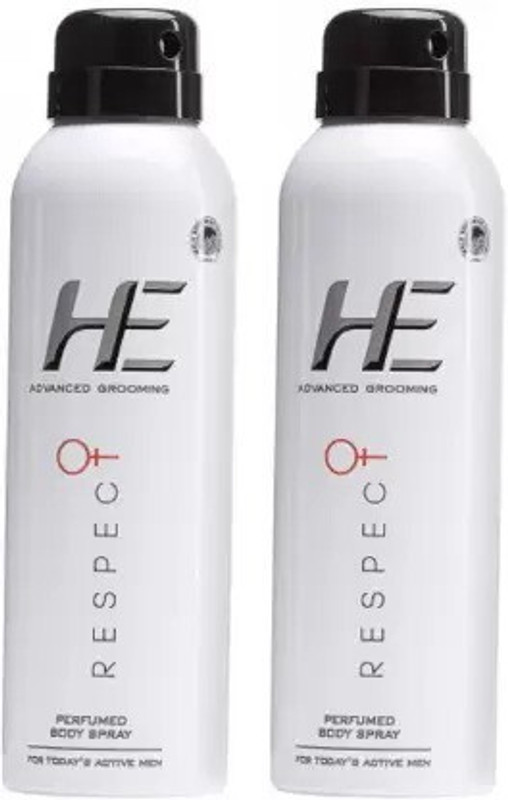 HE Advanced Grooming Respect Perfumed 300ML(PACK OF 2) Body Spray - For Men(300 ml, Pack of 2)