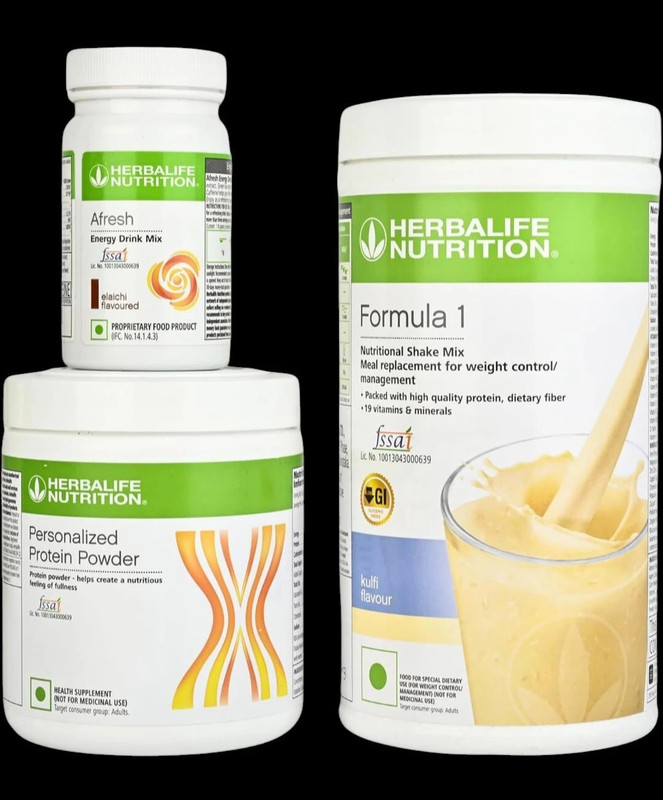 Herbalife Nutrition FORMULA 1 SHAKE MANGO-PROTEIN POWDER 200GM AND ENERGY DRINK LEMON AFRESH(3 x 250 g)