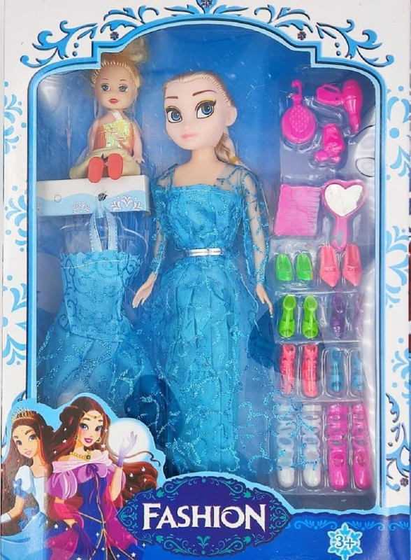 AR KIDS TOYS Fashion Doll Moveable Arms & Legs Doll for Girls with Dress& Fashion Accessories(Multicolor)