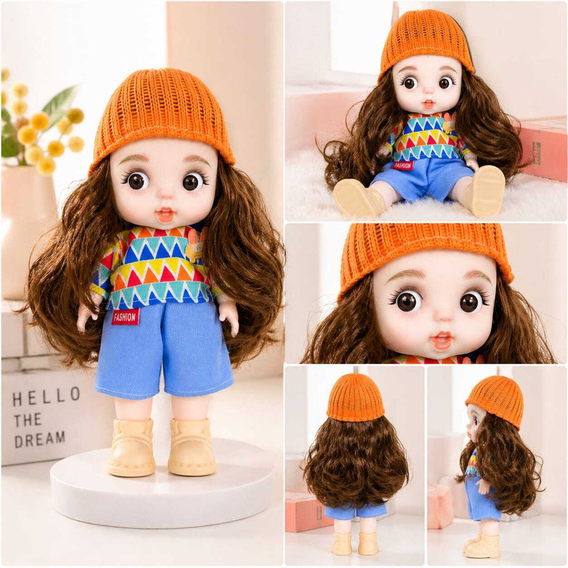 NAVRANGI realistic cute big eyes dall(Multicolor)