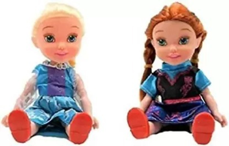 Kmc kidoz Set of 2 Snow Sisters Cute Doll for Your Liitle ONE for kids(Multicolor)