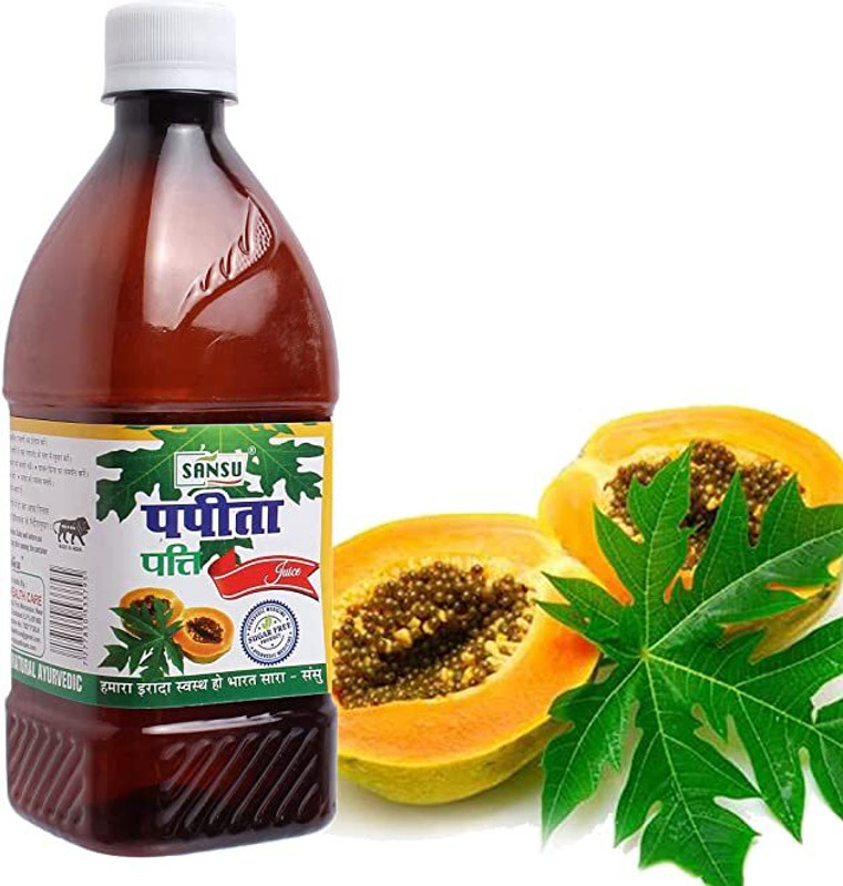 Sansu Papaya Leaf Help Symptoms Dengue Fever, Blood Platelet level 500ml(500 ml)