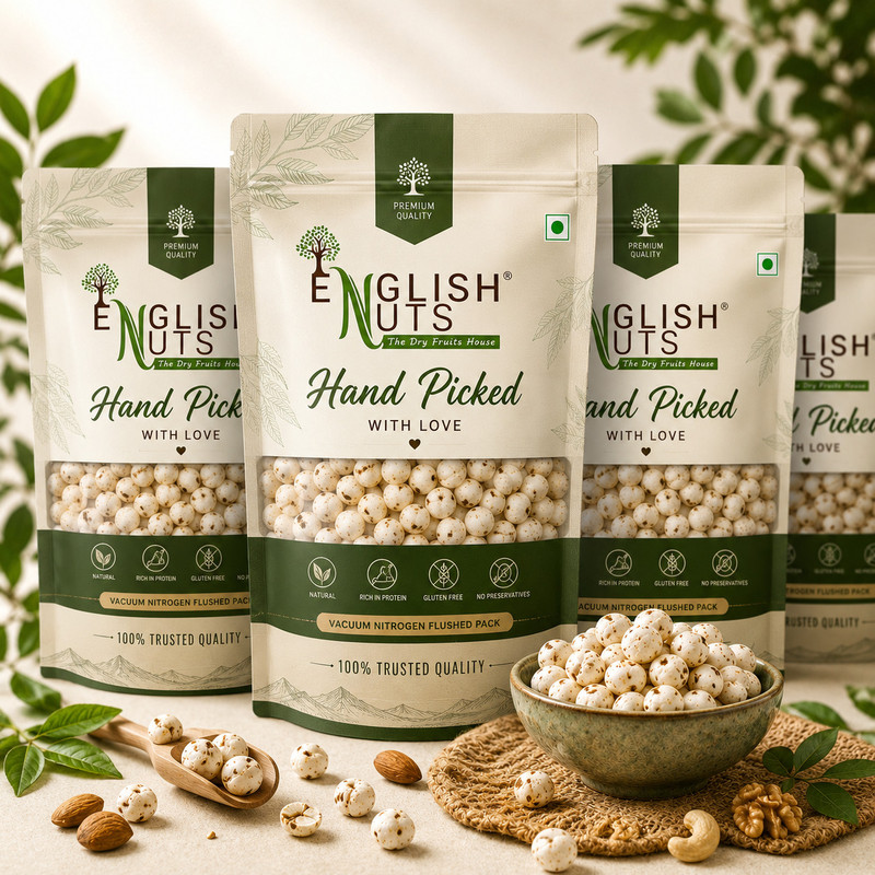 ENGLISH NUTS Plain Makhana Makhana(4 x 250 g)