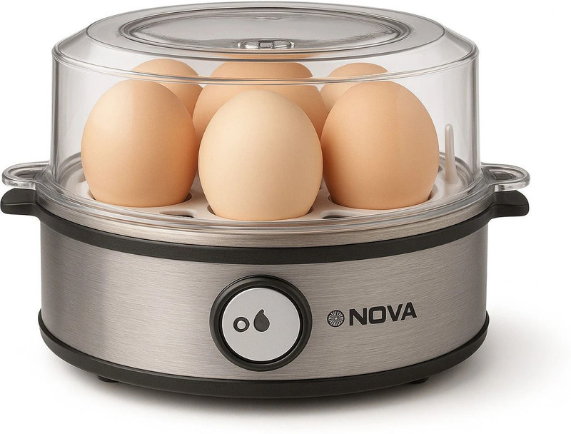 NOVA Premium Electric Egg Boiler NEC 1531 Egg Cooker(Silver, Black, 7 Eggs)