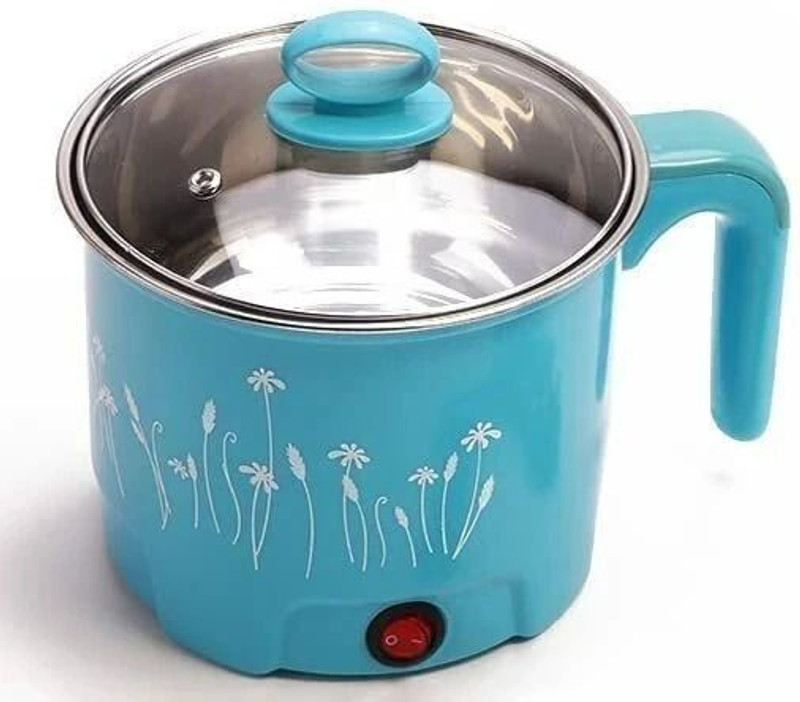 Radhe Multifunction Portable Electric Pot/Mini Cooker for Travel/Hostel Egg Cooker, Travel Cooker, Food Steamer, Egg Boiler, Rice Cooker(1.5 L, Multicolor)