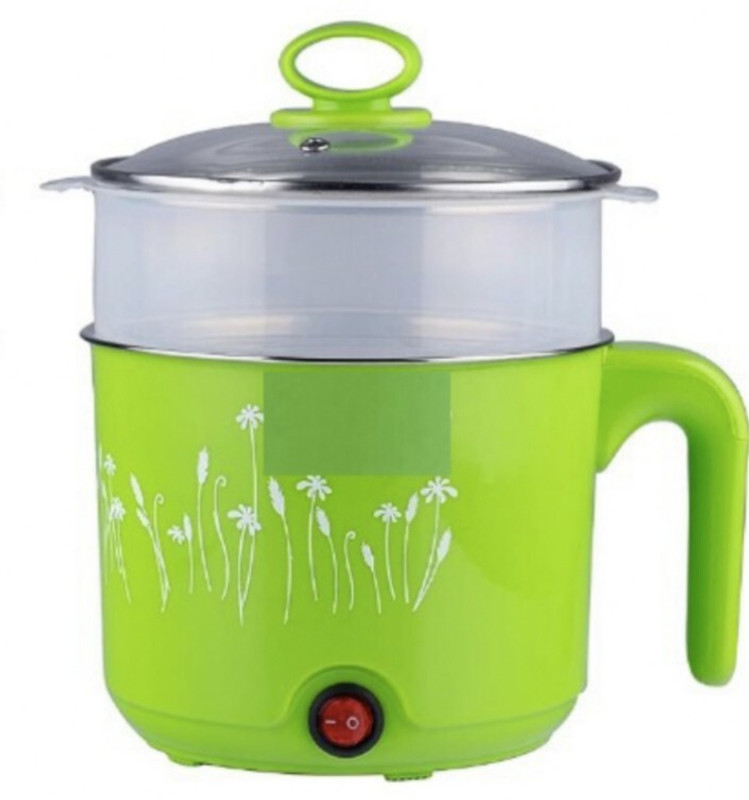 NIMYANK Electric Multi Cooker Kettle with Concealed Base Multifunction Egg Cooker, Egg Boiler, Travel Cooker, Rice Cooker(1.8 L, Multicolor)