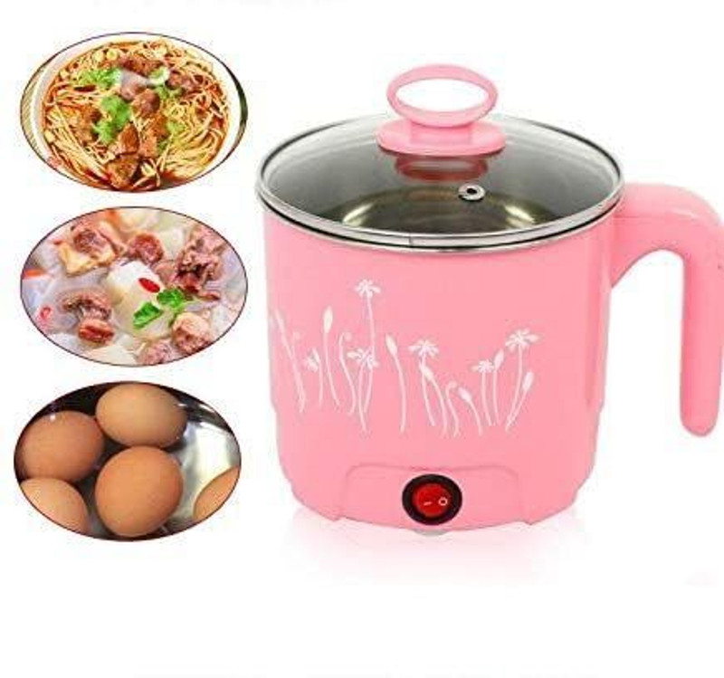 Anadaya Enterprise Electric Multifunction Cooking Pot 1.5 litre Cooker Mini Electric Cooker Travel Cooker(1.5 L, Multicolor)