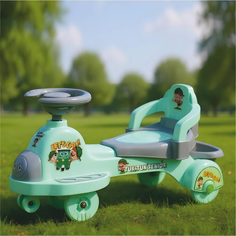 PANDA BABY PRODUCTS Magic Swing Car for Kids Rideons & Wagons Non Battery Operated Ride On(Green)