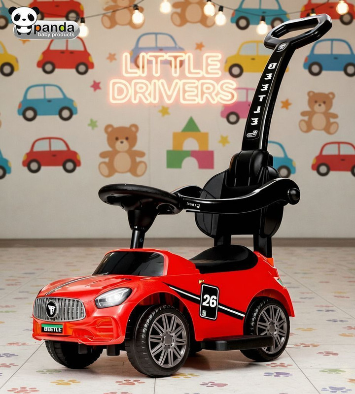 PANDA BABY PRODUCTS Car Non Battery Operated Ride On(Pink)