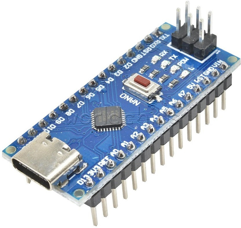 R&D Arduino Nano C Type V3.0 ATmega328P 5V 16MHz CH340_PackOf-1 Electronic Components Electronic Hobby Kit