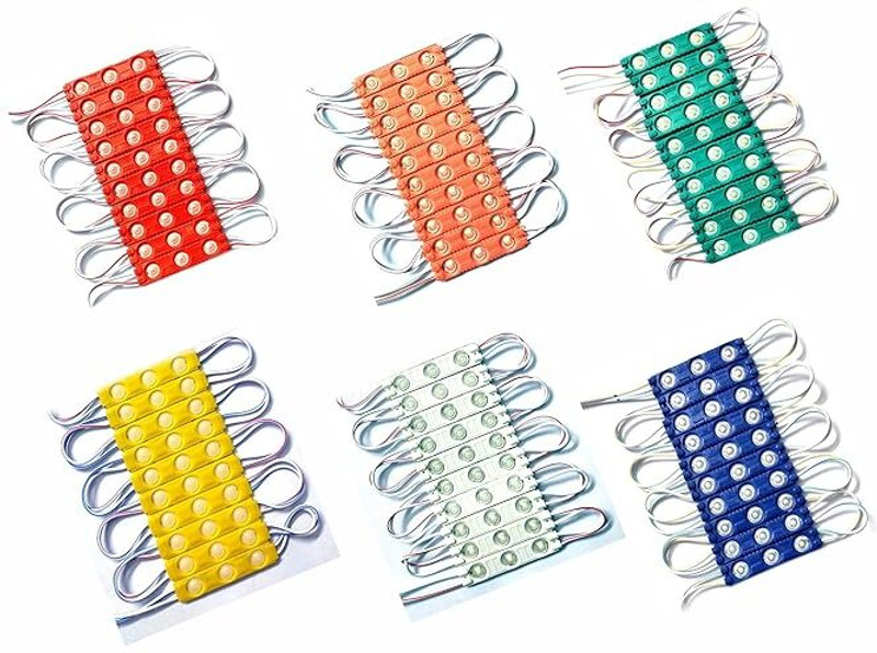 StrawHat 180 LEDs 4.572 m Red, Green, Blue, Yellow, White, Pink Steady Strip Rice Lights(Pack of 60)