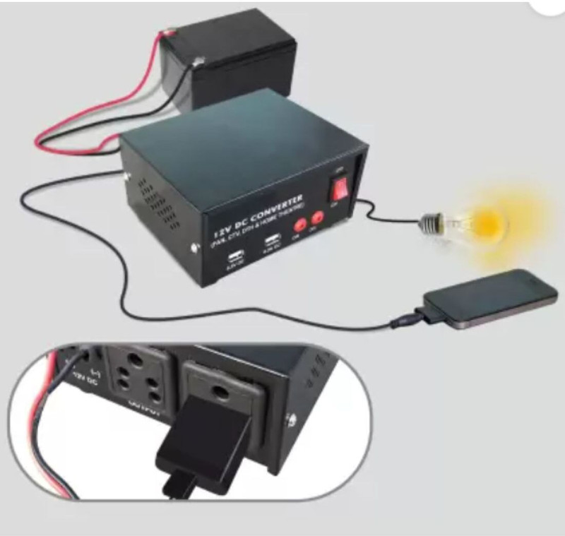 TechSupreme Mini inverter 200 Watt Car Inverter Dc to Ac convertor with 2 USB Ports A2 Car Inverter