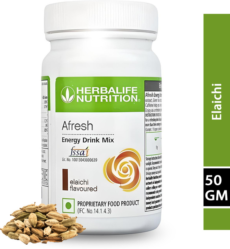 HERBALIFE Afresh Energy Drink – Ginger (50g) | Supports Energy & Weight loss Ginger Powder(50 g)