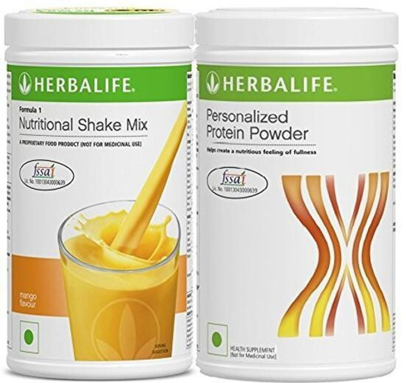 HERBALIFE 500 gm Mango Formula-1 Nutritional Shake with 400 gm Personalized Protein Powder Nutrition Drink(900 g, Mango Flavored)