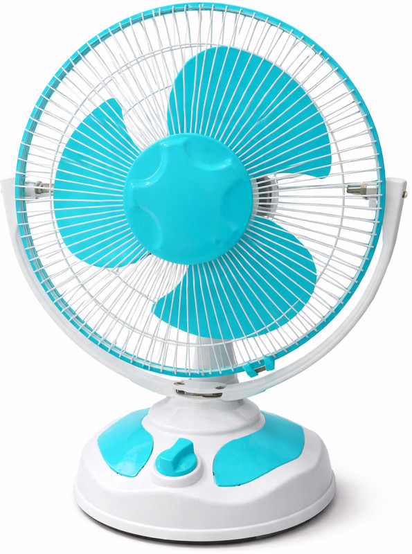 Spintech Energy Saving 3 Speed with 1 Year Warranty Anti Dust, Ultra High Speed, Silent Operation 300 mm Table Fan(Blue, White | Pack of 1)