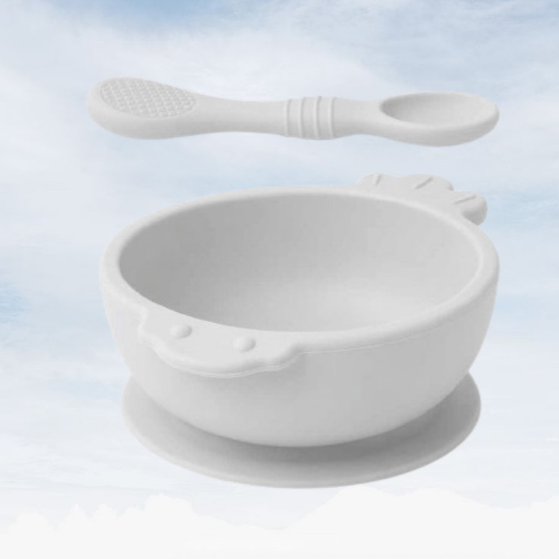 arivya Small Meal Feeding Bowl  - sillicon(White)