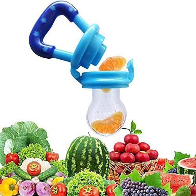 FLENGO Fruit Nibbler-Best Toy Fruit Teether Soft Silicone Fruit Teether for Babies#7  - SILICON(Multicolor)