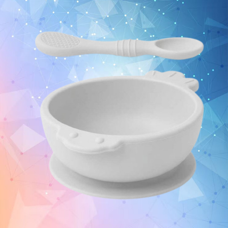 arivya Smooth Dining Feeding Bowl  - sillicon(White)