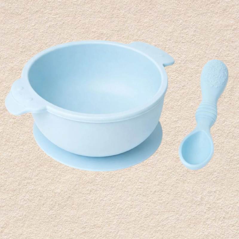 arivya Smart Dining Feeding Bowl - sillicon(Blue)