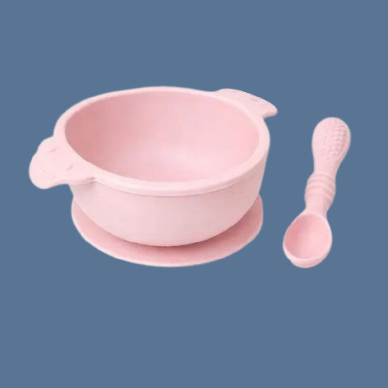 arivya Safe Feeding Silicone Bowl with Deep Food Storage Design  - sillicon(Pink)
