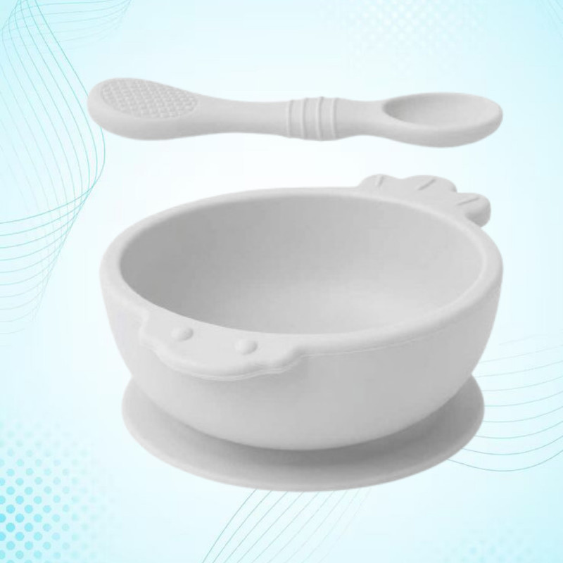arivya Easy Use Baby Bowl  - sillicon(White)