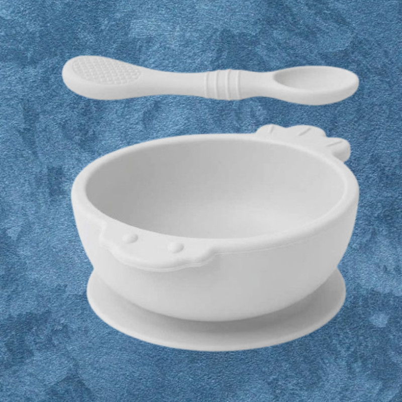 arivya Practical Baby Bowl - sillicon(White)