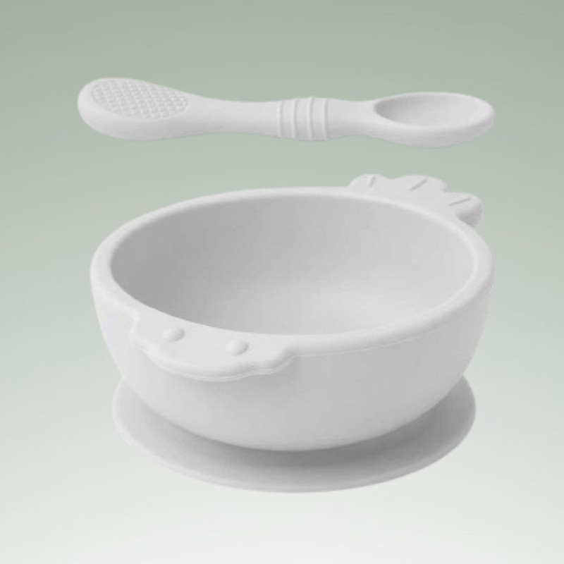 arivya Tiny Tummy Feeding Bowl  - sillicon(White)