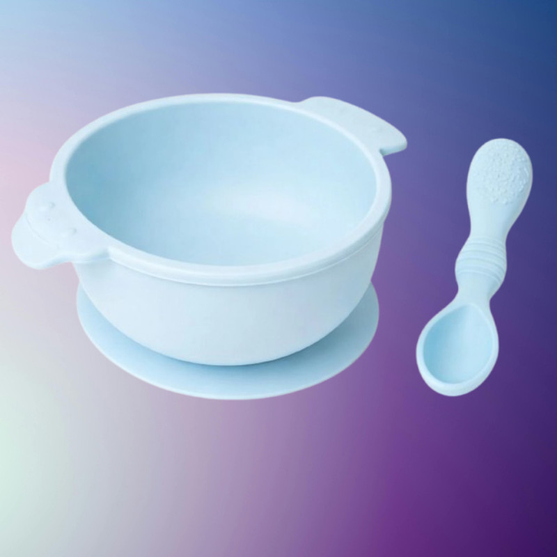 arivya Cozy Feed Baby Bowl  - sillicon(Blue)