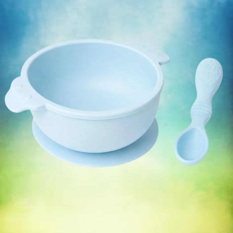 arivya Gentle Meal Feeding Bowl - sillicon(Blue)