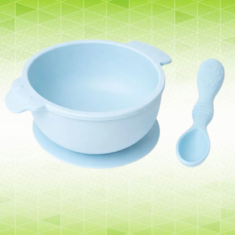 arivya Easy Touch Baby Bowl  - sillicon(Blue)