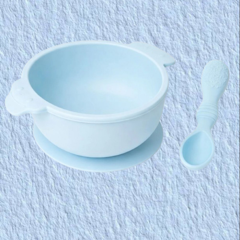 arivya Easy Baby Feeding Dish  - sillicon(Blue)