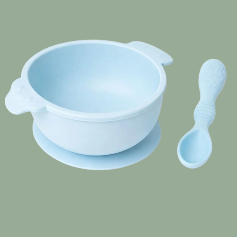 arivya Easy Dining Infant Bowl - sillicon(Blue)