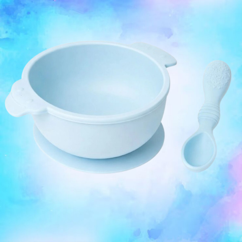 arivya Smooth Dining Baby Bowl  - sillicon(Blue)
