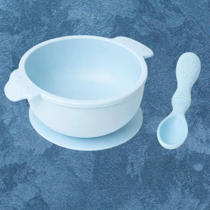 arivya Gentle Dining Baby Bowl  - sillicon(Blue)
