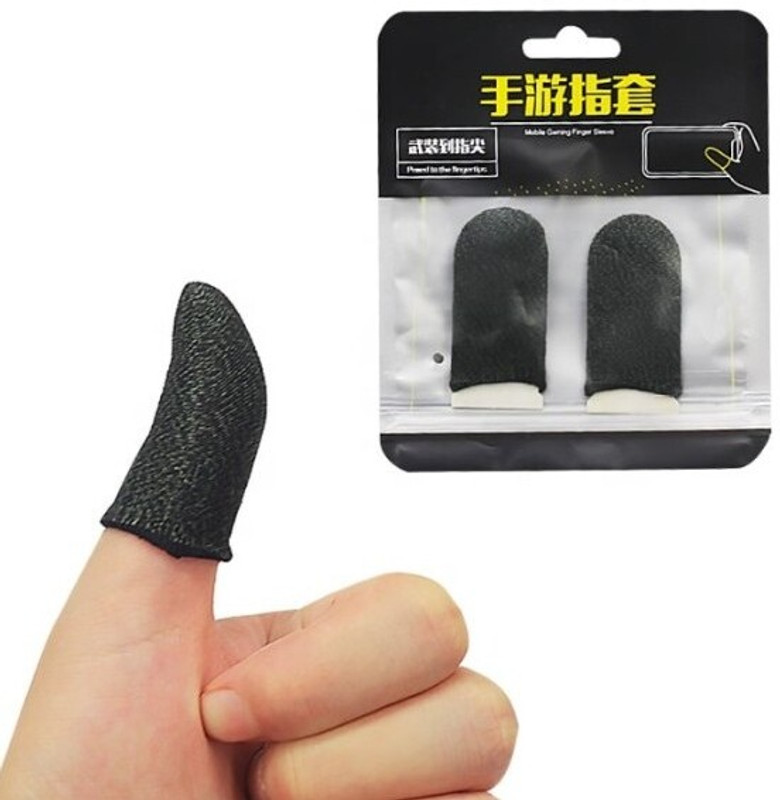 DigiVrat Ecom Finger Sleeves for Mobile Gaming, Anti-Sweat High Sensitivity Finger Sleeve(Pack of 2)