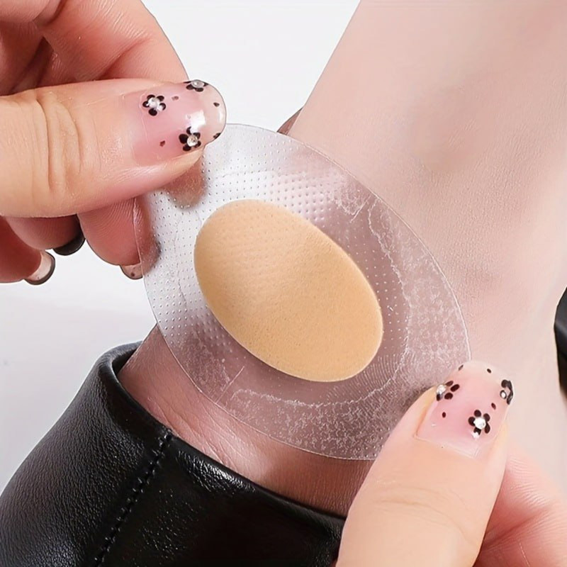 FUN FINDS Waterproof Blister Plasters for Shoe Bites, Invisible Anti-Friction Heel Guards First Aid Tape(Pack of 10)