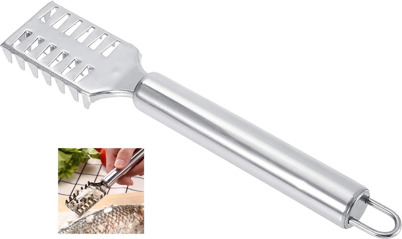 NURIOR stainless steel fish scale scraper fish scaler fish scale remove Fish Peeler Fish Scaler(Pack of 1)