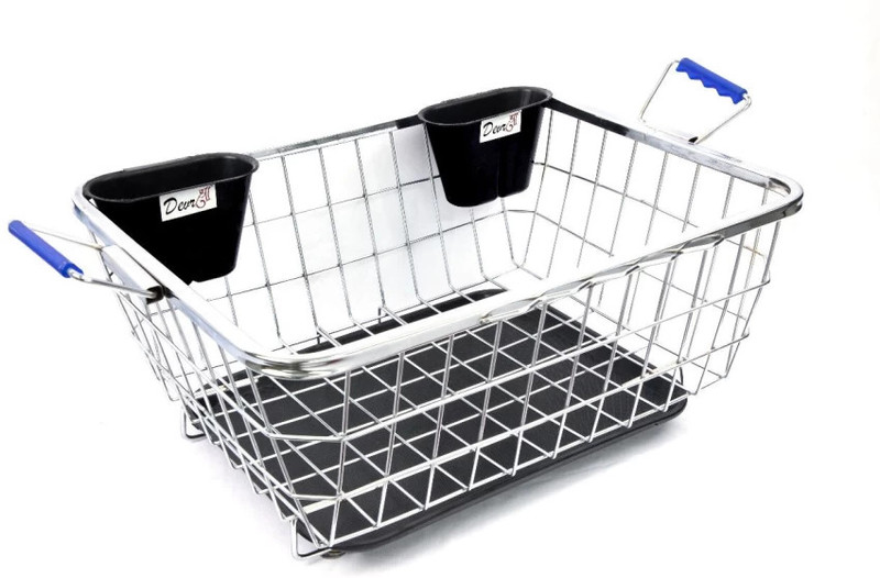 Sprucezone Stainless Steel Storage Basket(Pack of 1)